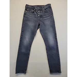 Vintage Levi's 501 Button Fly Jeans Gray USA Made Straight Leg Measures 29x29